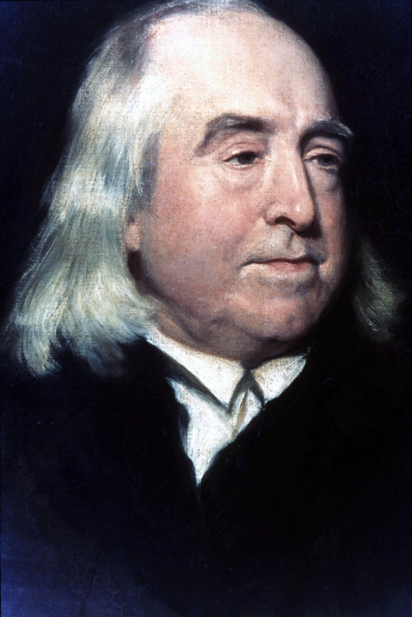 Retrato de Jeremy Bentham (1748-1832), filósofo e jurisconsulto britânico. de Unknown artist