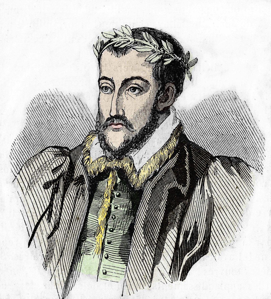 Retrato de Joachim du Bellay. Poeta francês (Château du Liré, Maine-et-Loire de Unknown artist