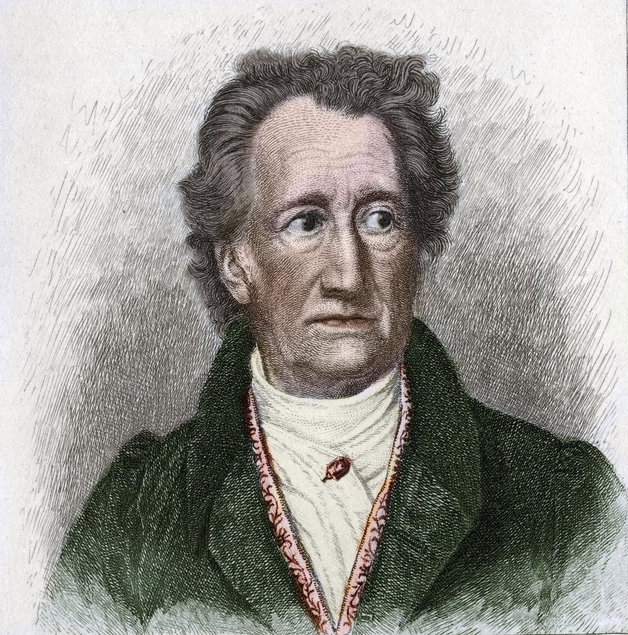 Retrato de Johan Wolfgang Goethe (1749 - 1832), escritor alemão de Unknown artist