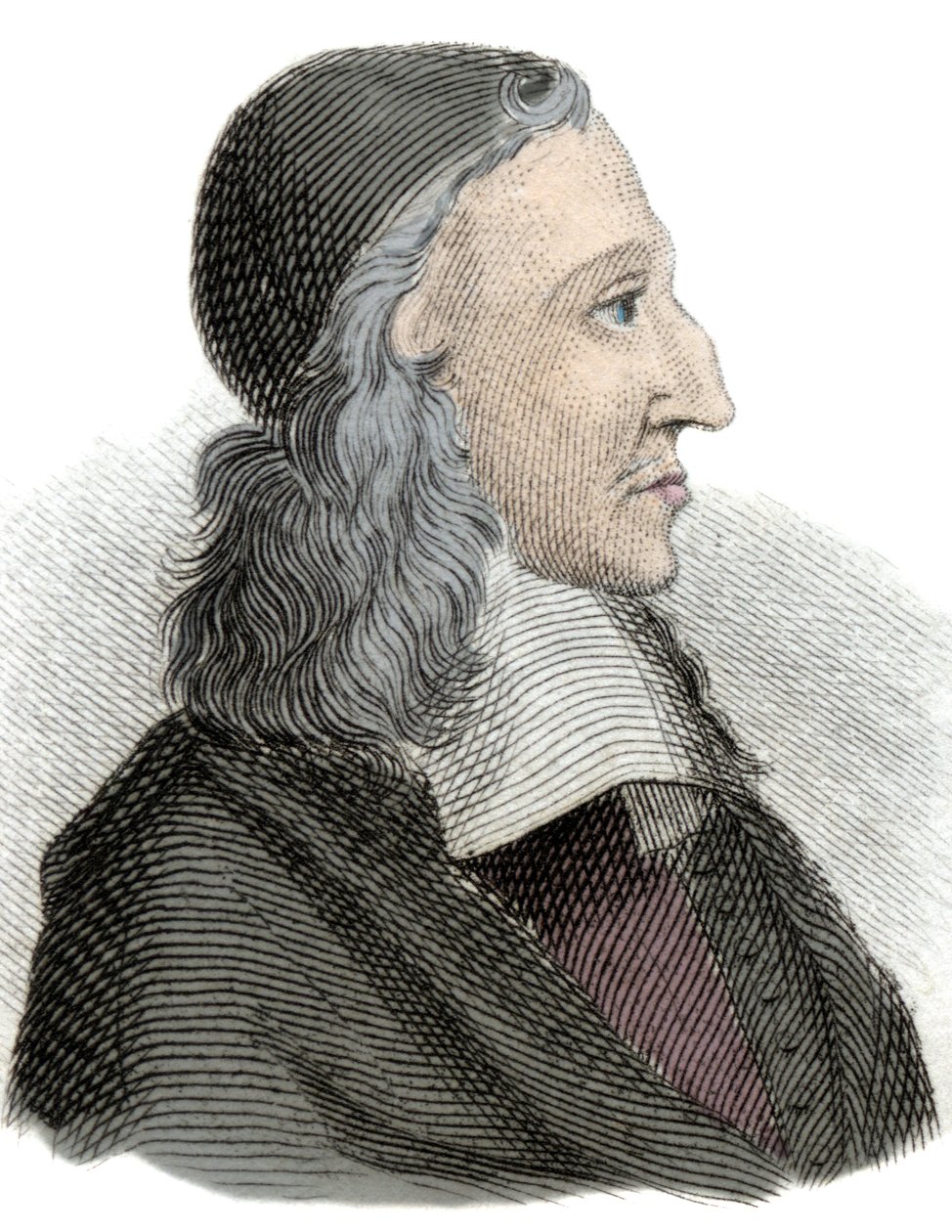 Retrato de Johan de Witt (Jean de Witt) (1625-1672) político, economista e matemático holandês Engraving do século XIX. de Unknown artist