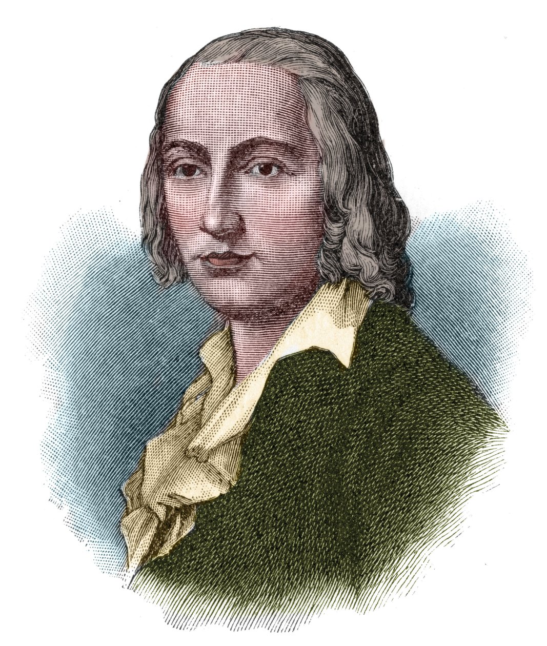Retrato de Johann Christian Friedrich Holderlin (1770-1843), poeta alemão e pensador romântico. de Unknown artist