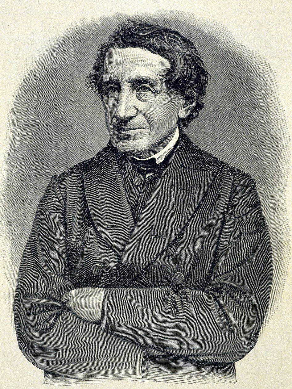 Retrato de Johann Joseph Ignaz von Dollinger (1799 - 1890), sacerdote Alllemand e professor de história eclesiástica de Unknown artist