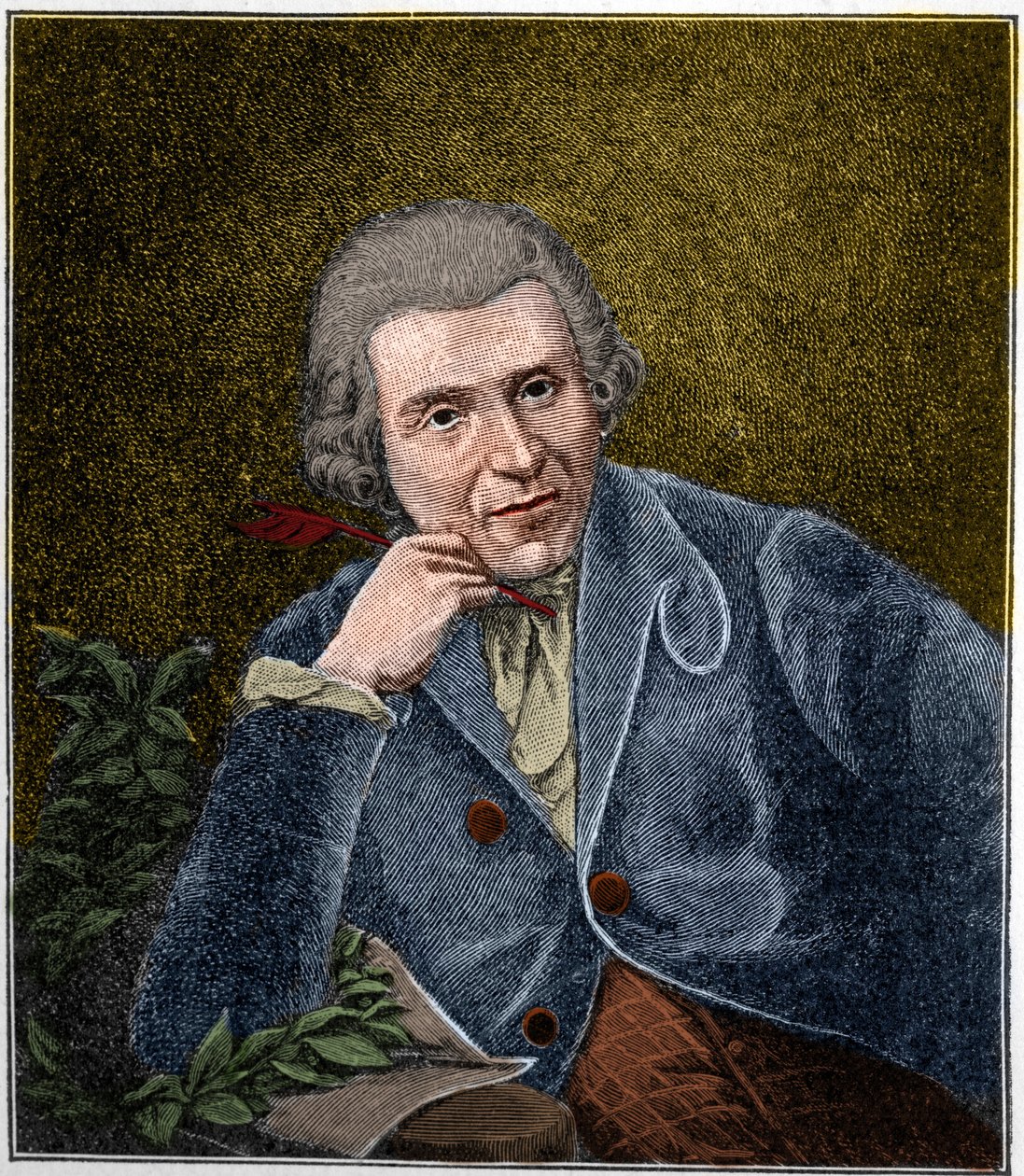 Retrato de Johann Wilhelm Ludwig Gleim (1719-1803) poeta alemão. de Unknown artist