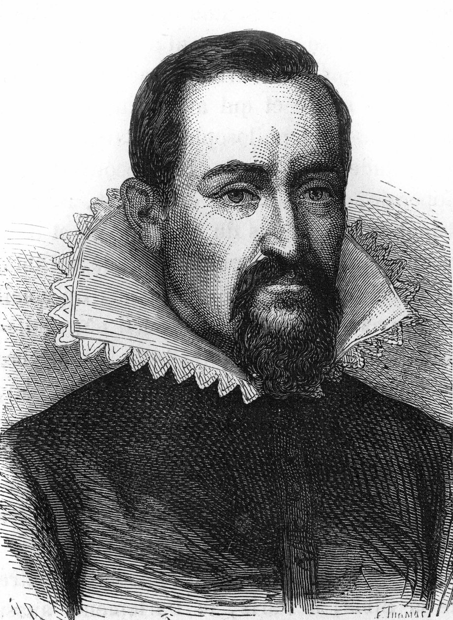 Retrato de Johannes Kepler (Keppler), Astrônomo (1571 - 1630) de Unknown artist