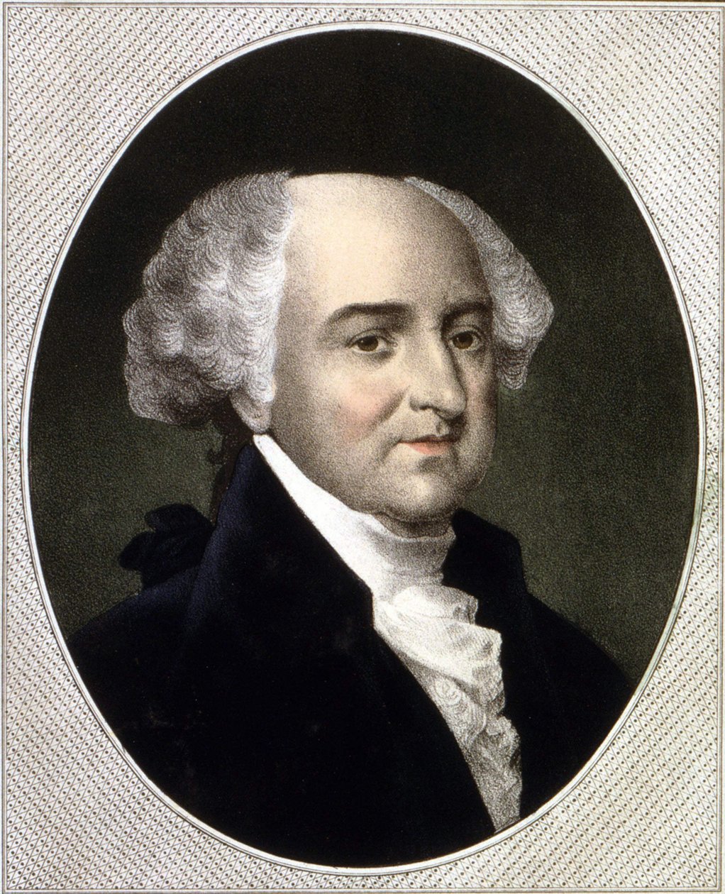 Retrato de John Adams (1735 - 1826), 2º Presidente dos Estados Unidos (1797 - 1801). Gravura sd. Século XIX. de Unknown artist