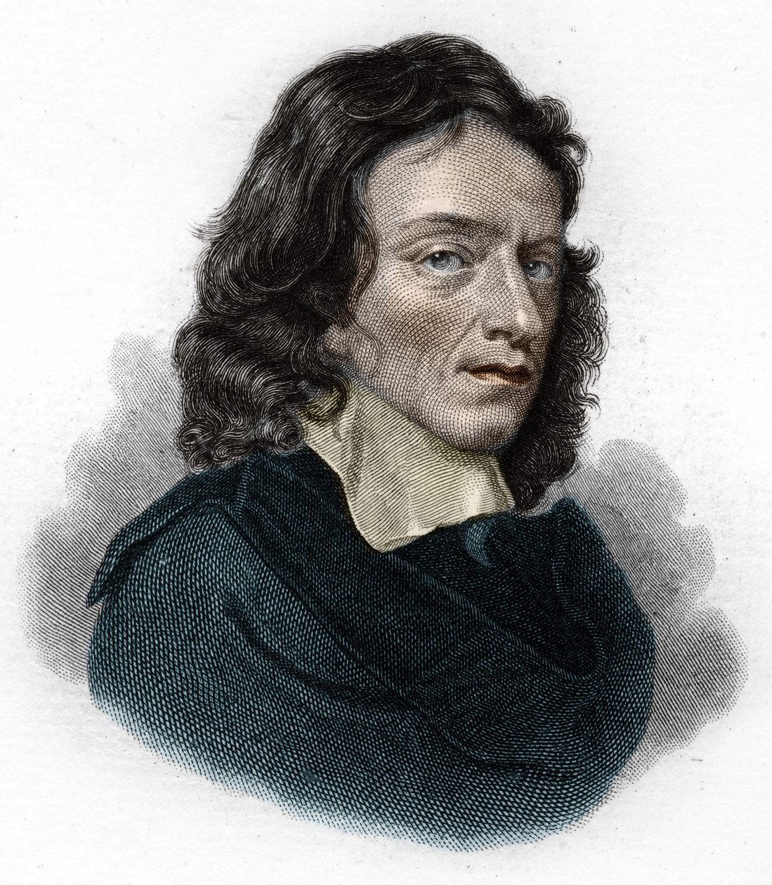 Retrato de John Milton, poeta e ensaísta inglês (1608 - 1674) de Unknown artist
