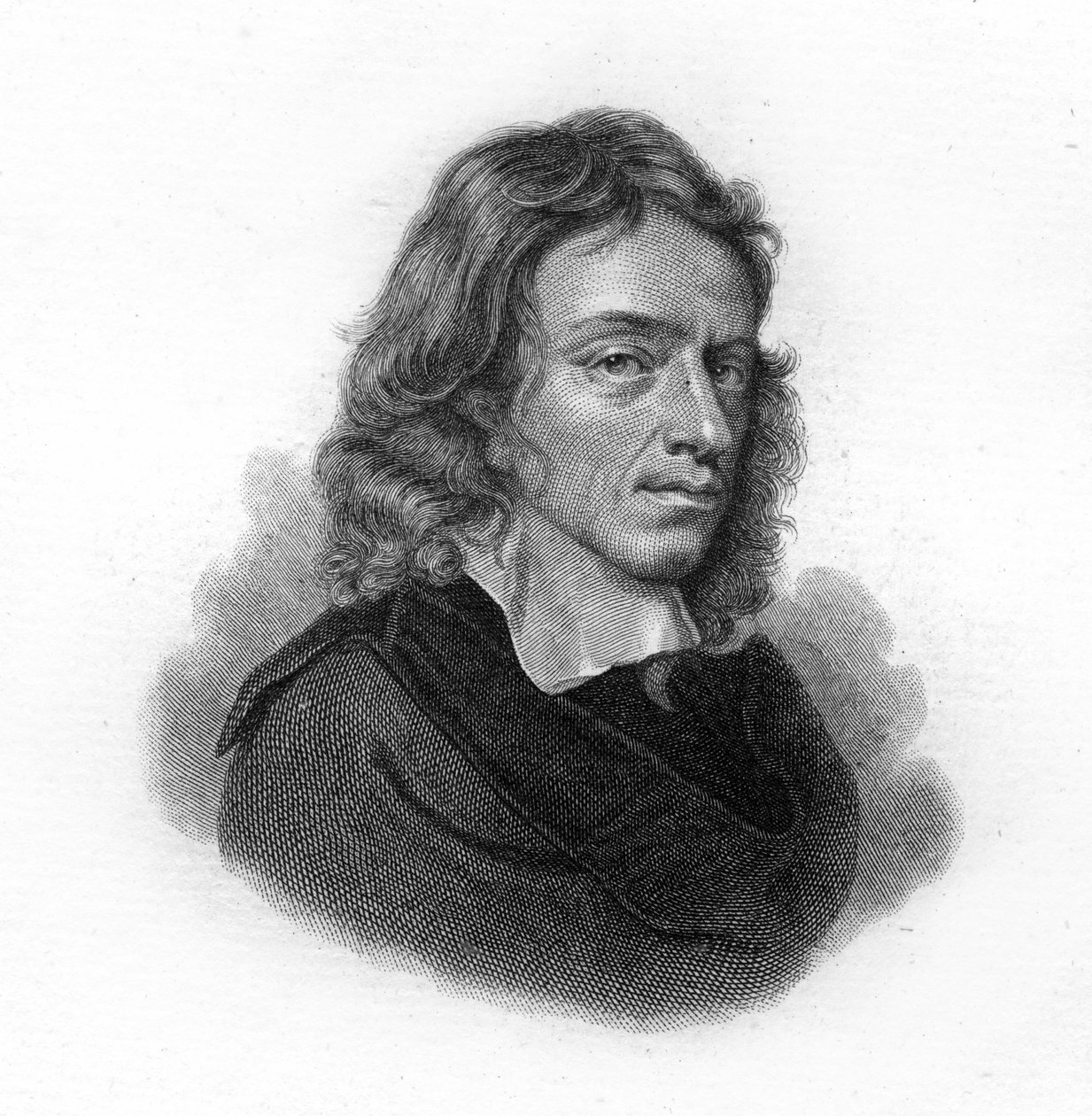 Retrato de John Milton, poeta e ensaísta inglês (1608 - 1674) de Unknown artist