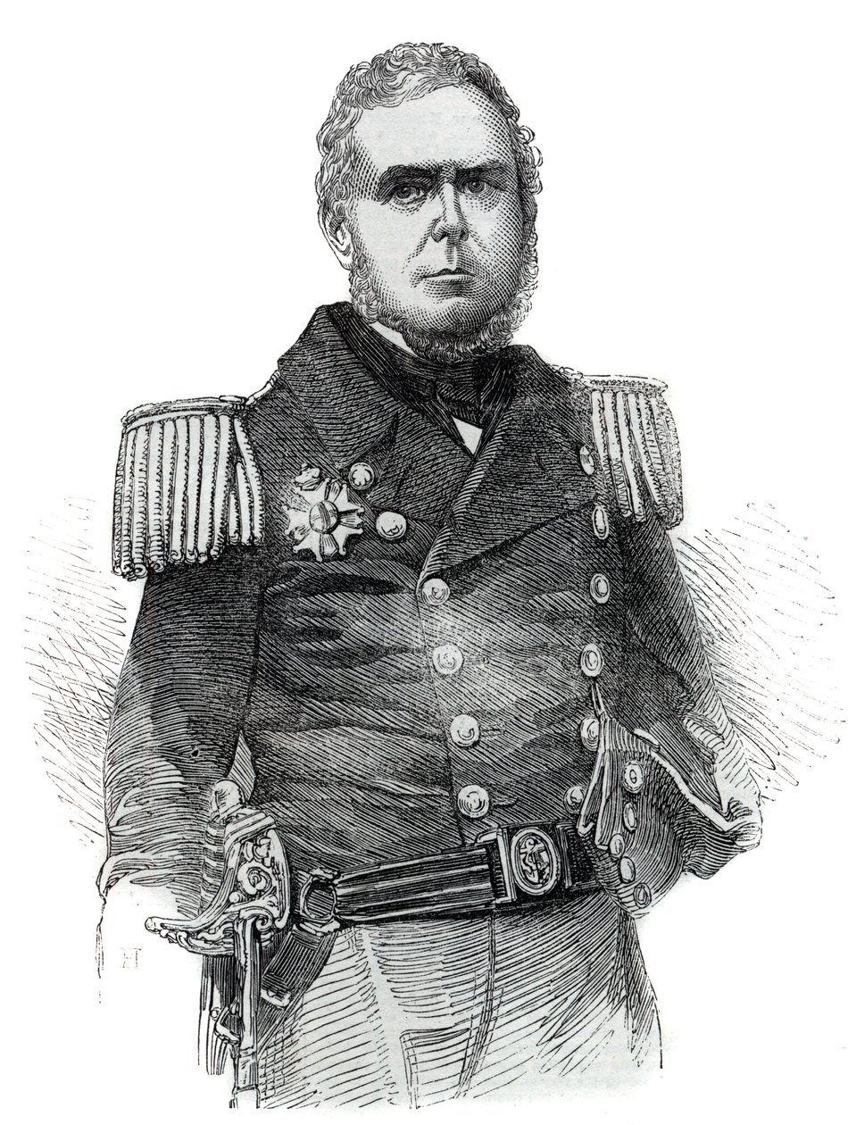 Retrato de John Pascoe Grenfell (1800-1869) oficial da marinha e diplomata do Império do Brasil - Gravura 1852 de Unknown artist