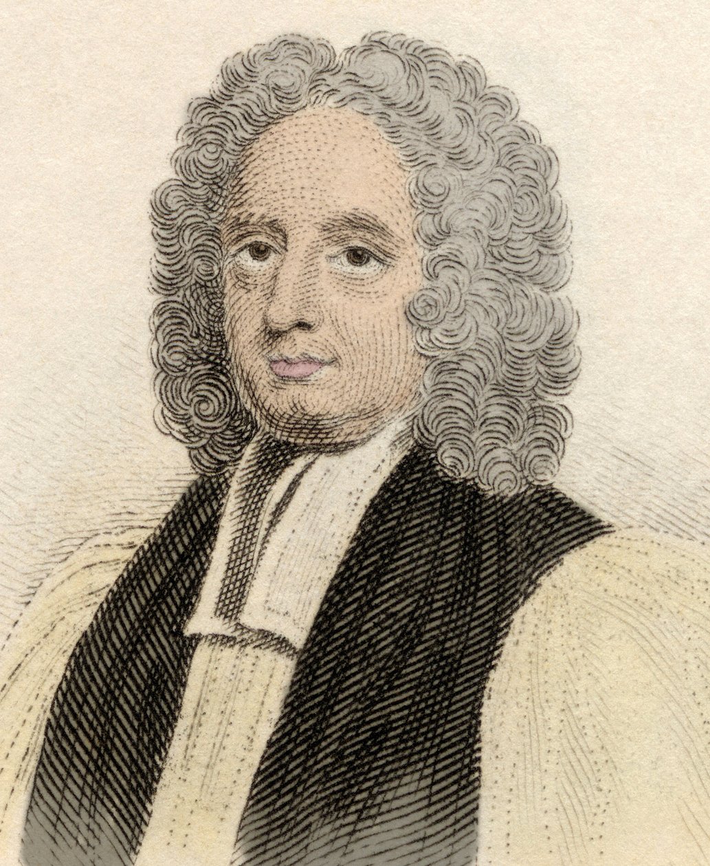 Retrato de John Potter (ca. 1674-1747), eclesiástico e arcaico inglês de Cantorbery. Gravura do século XIX. de Unknown artist