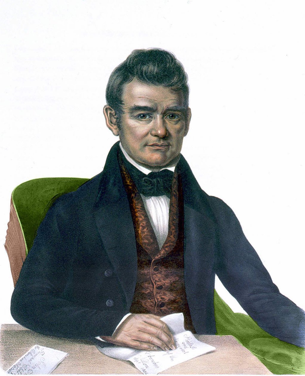 Retrato de John Ross, Engraving 1843. de Unknown artist