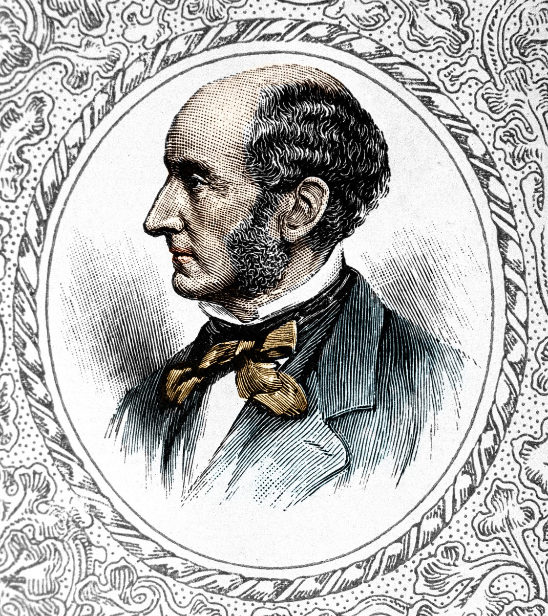 Retrato de John Stuart Mill. Filósofo e economista britânico de 1806 a 1873 de Unknown artist