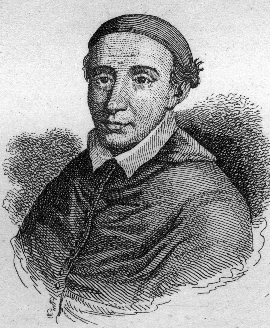 Retrato de João de La Balue (1421-1491) Cardeal Bispo de Evreux e Amonier do Rei Luís XI. Gravura de 1835. de Unknown artist