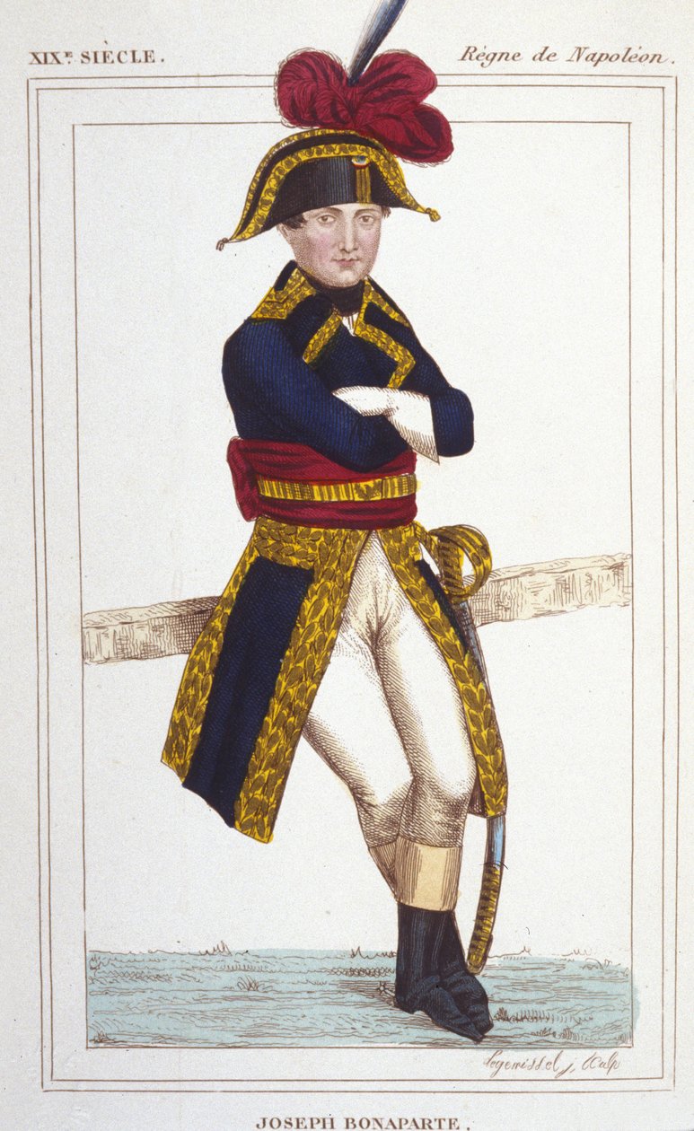 Retrato de José Bonaparte (1768 - 1844), irmão de Napoleão I gravura de 1830 de Unknown artist
