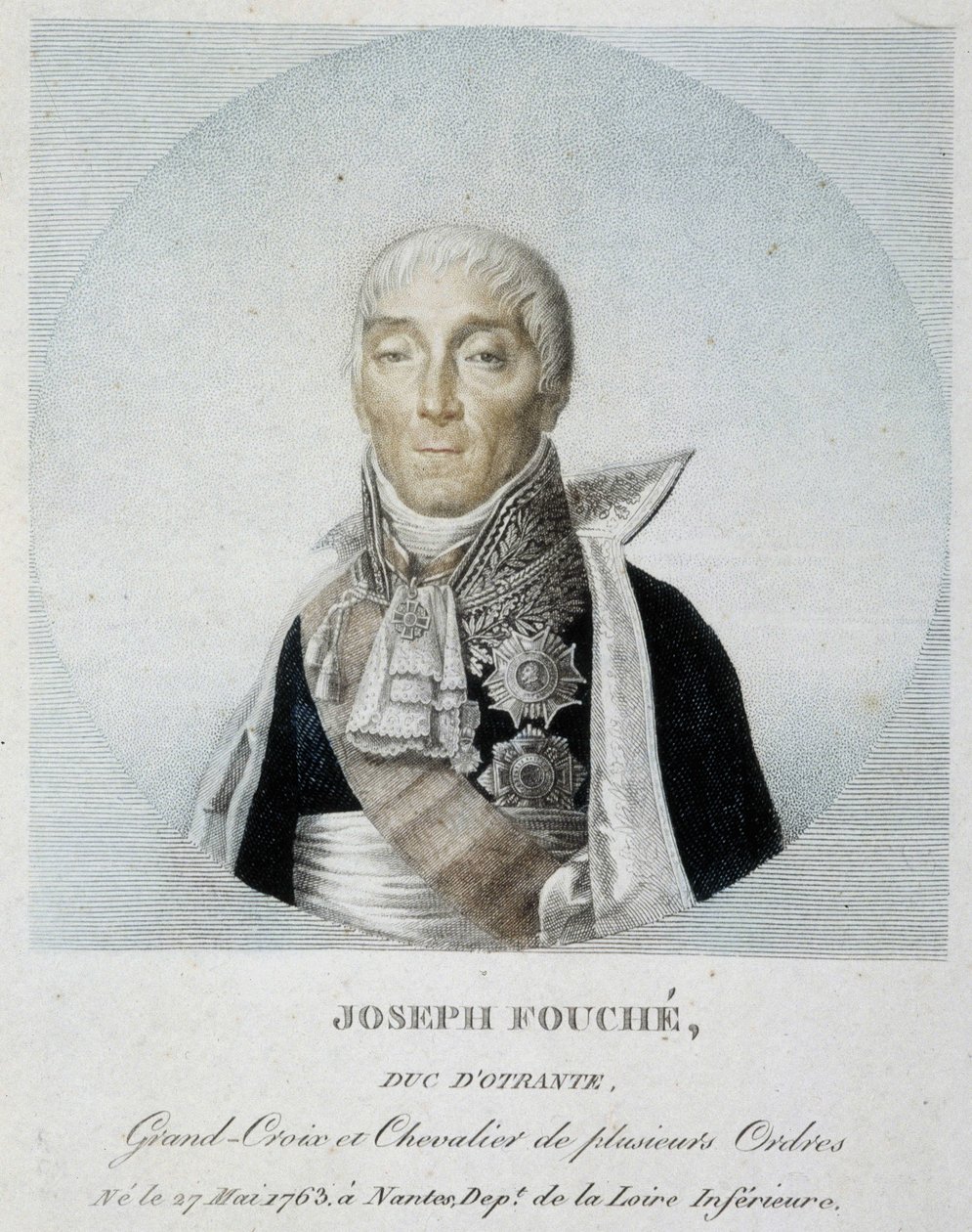 Retrato de Joseph Fouché, Duque de Otranto, Grande Cruz e Cavaleiro de várias ordens de Unknown artist