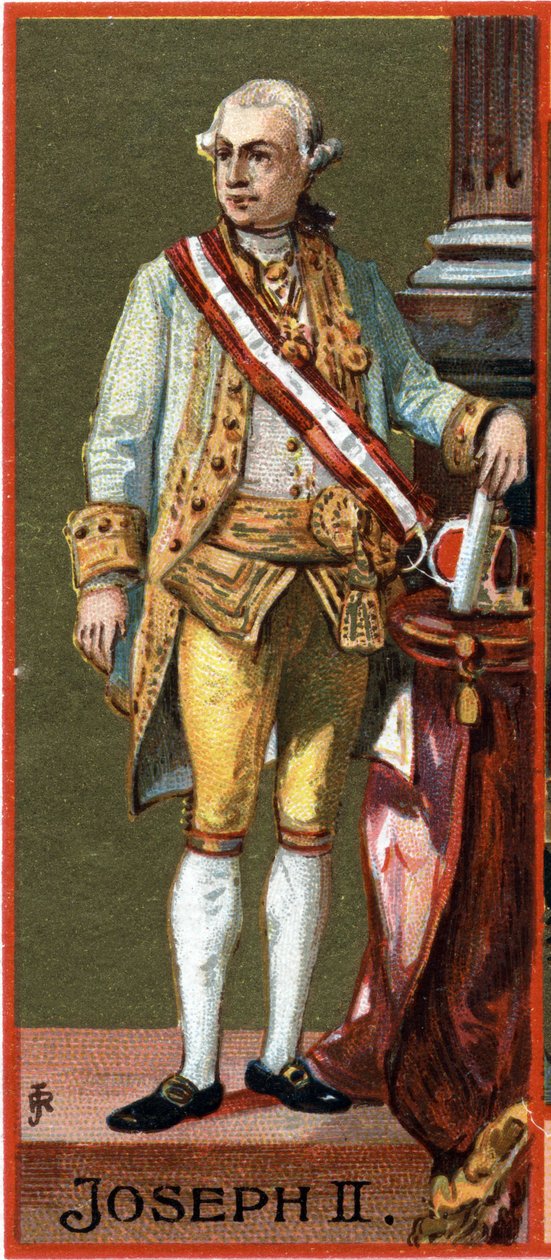 Retrato de José II (1741-1790), Arquiduque da Áustria, Imperador (eleito, não coroa) do Santo Império (1765-1790). de Unknown artist
