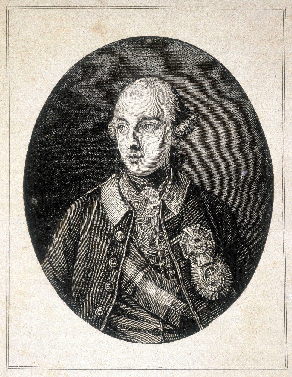 Retrato de José II, Imperador da Alemanha (1741 - 1790) - em "The Contemporains", n.d. final do século XIX. de Unknown artist