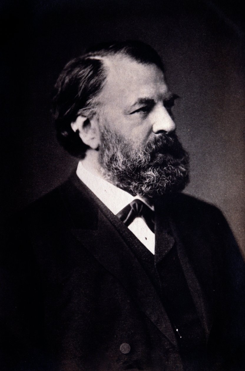 Retrato de Joseph Joachim (1831-1907) violinista, compositor e diretor húngaro Fotografia. Milão, biblioteca del conservatorio de Unknown artist