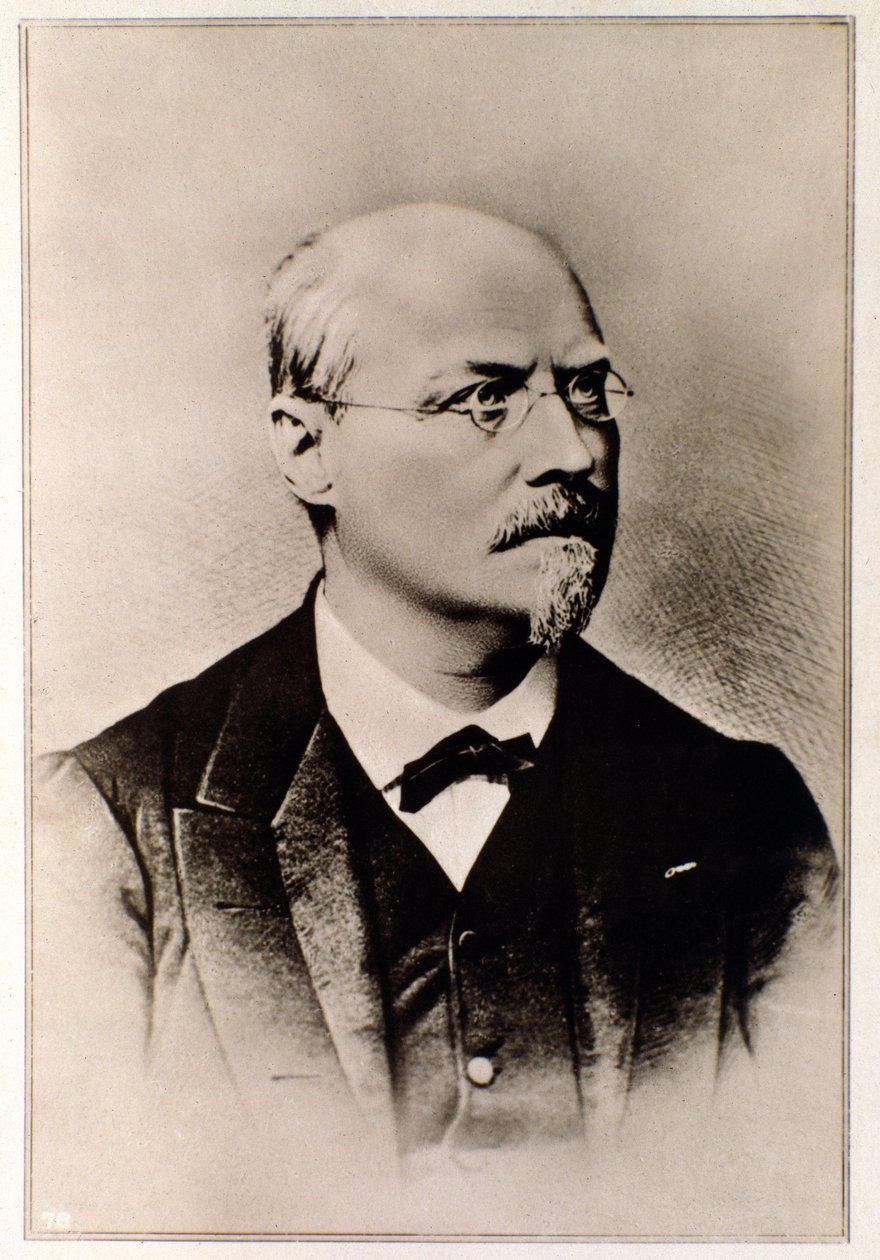 Retrato de Joseph Joachim Raff (gravura de Unknown artist