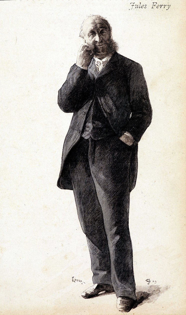 Retrato de Jules Ferry, cerca de 1880 de Unknown artist
