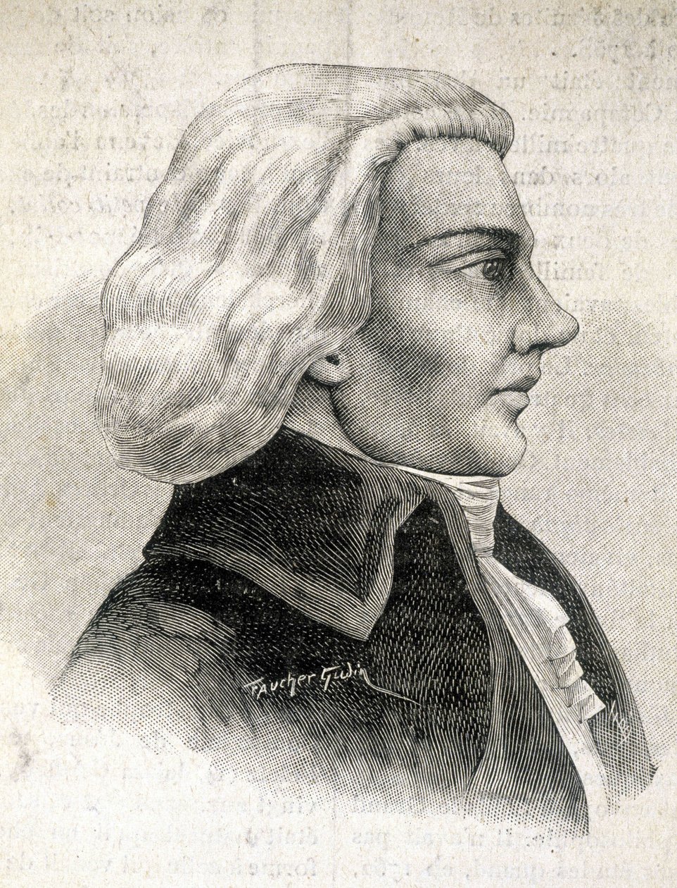 Retrato de Julien-Louis Geoffroy, crítico (1743 - 1814) - em "Les Contemporains", n.d. final do século XIX. de Unknown artist