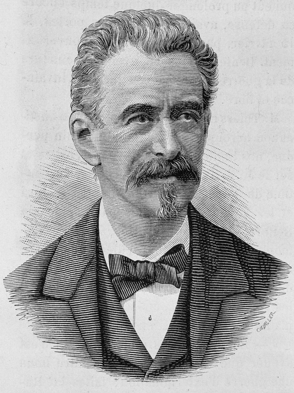 Retrato de Keller. Gravura do final do século XIX em "Histoire de France" de H. Martin. de Unknown artist