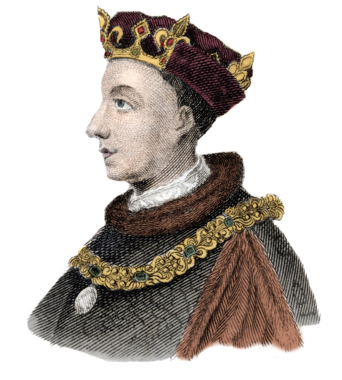 Retrato do Rei Henrique V de Inglaterra (1387-1422). de Unknown artist