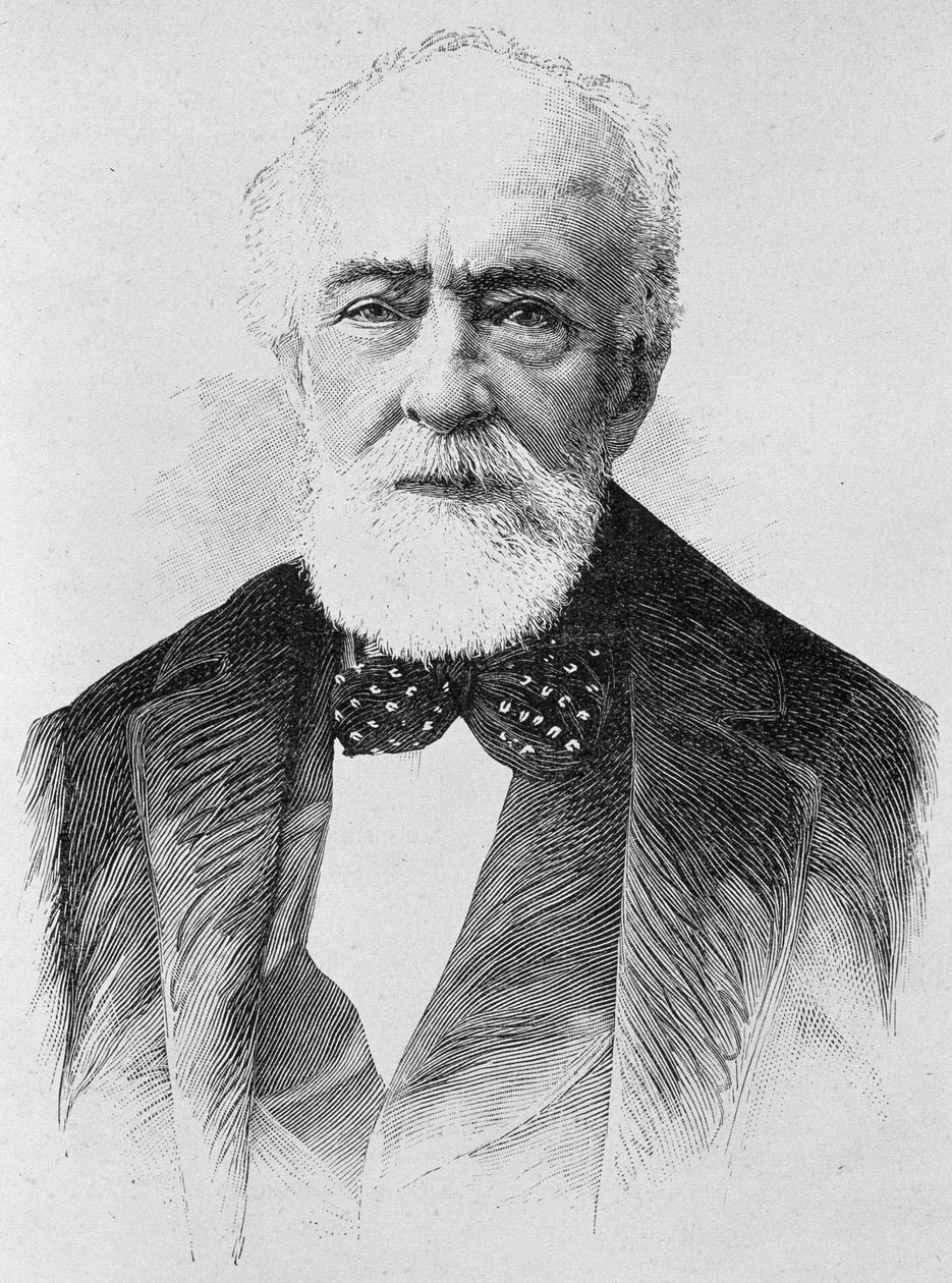 Retrato de Lajos Kossuth (1802 - 1894). Gravura do final do século XIX em "Histoire de France" de H. Martin. de Unknown artist