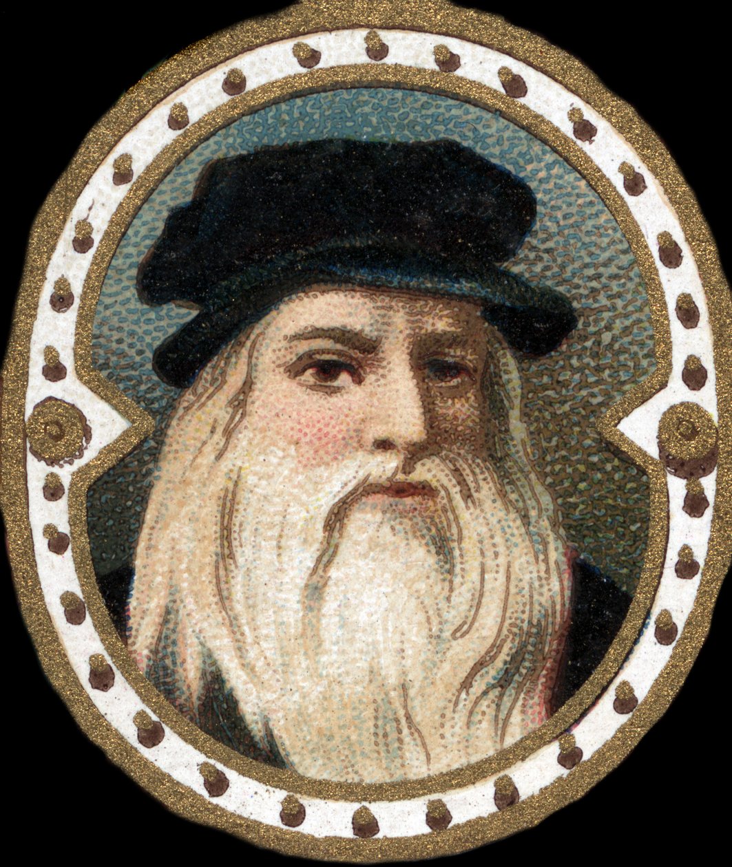 Retrato de Leonardo da Vinci (1452 - 1519) (Leonardo da Vinci). de Unknown artist