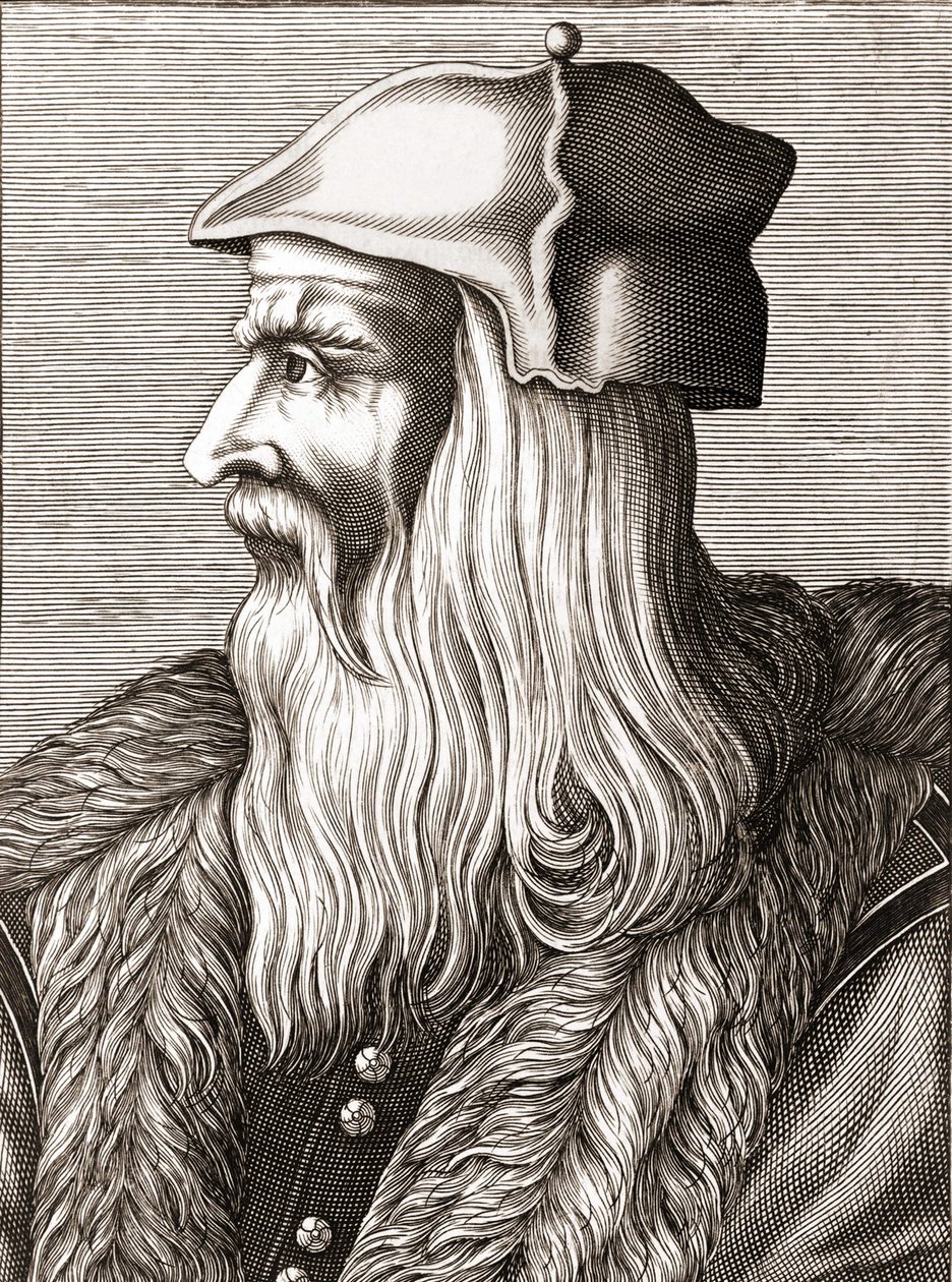 Retrato de Leonardo da Vinci (Leonardo da Vinci) (1452 - 1519). de Unknown artist