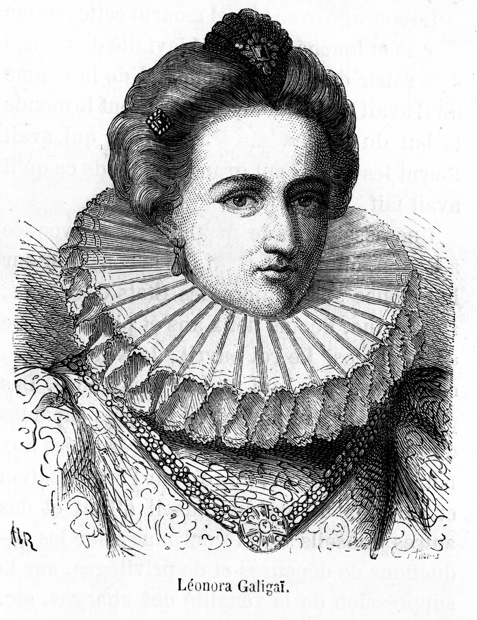 Retrato de Leonora Dori (ou Dosi) dit Galigai, marechale d