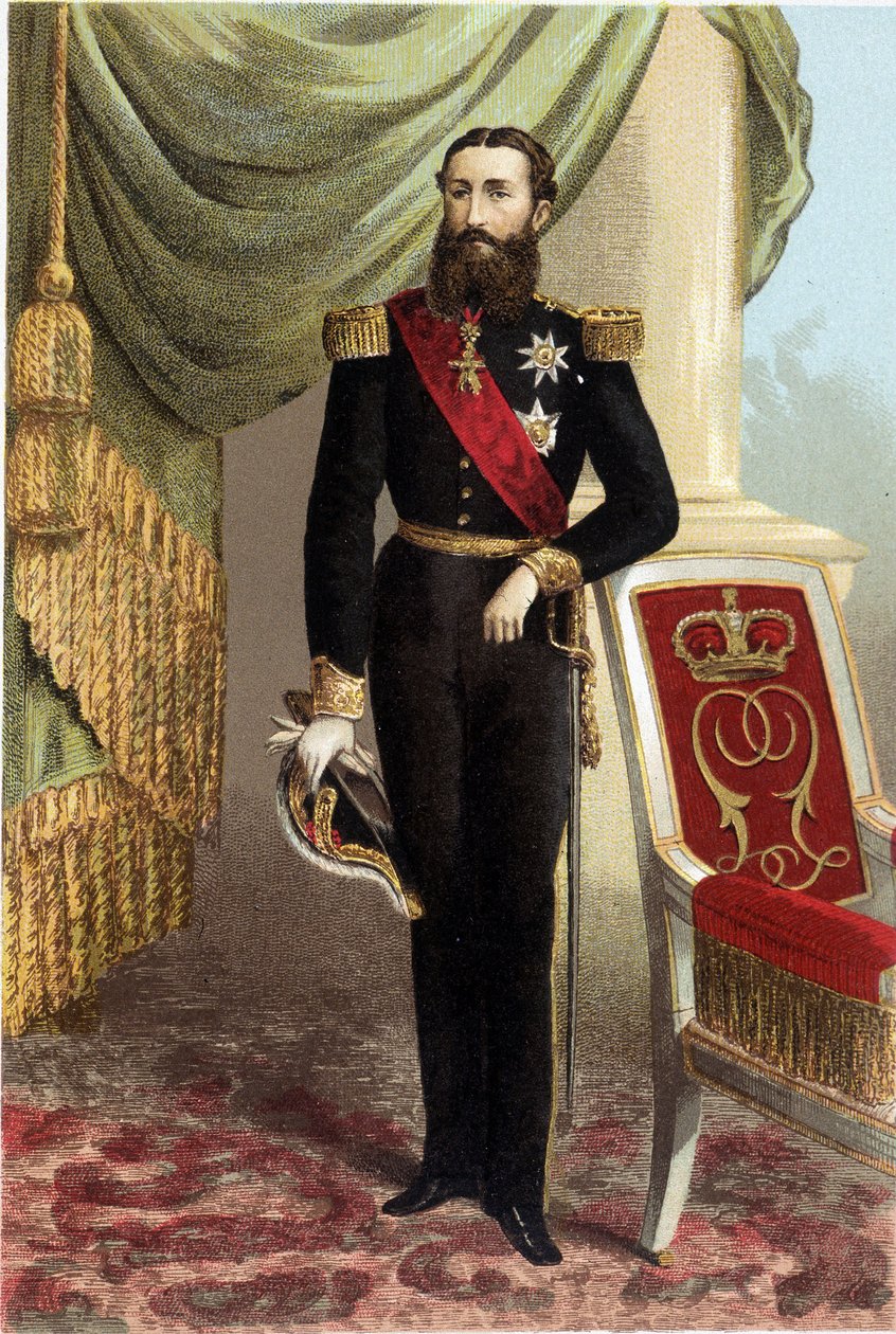 Retrato de Leopoldo II, Rei dos Belgas de Unknown artist