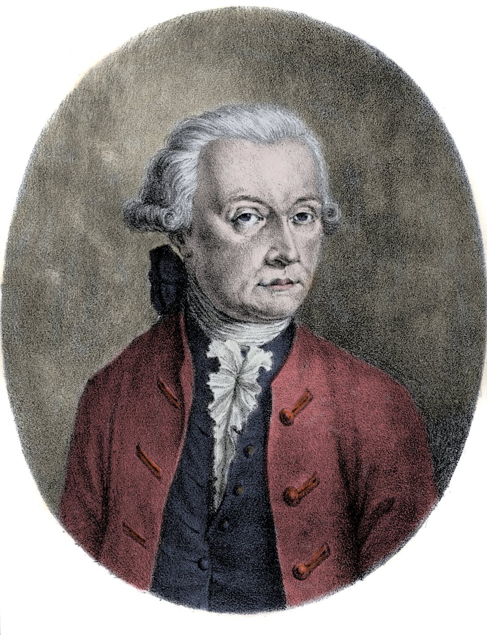Retrato de Leopold Mozart (1719-1787), pai de Wolfgang Amadeus Mozart (1756-1791). de Unknown artist