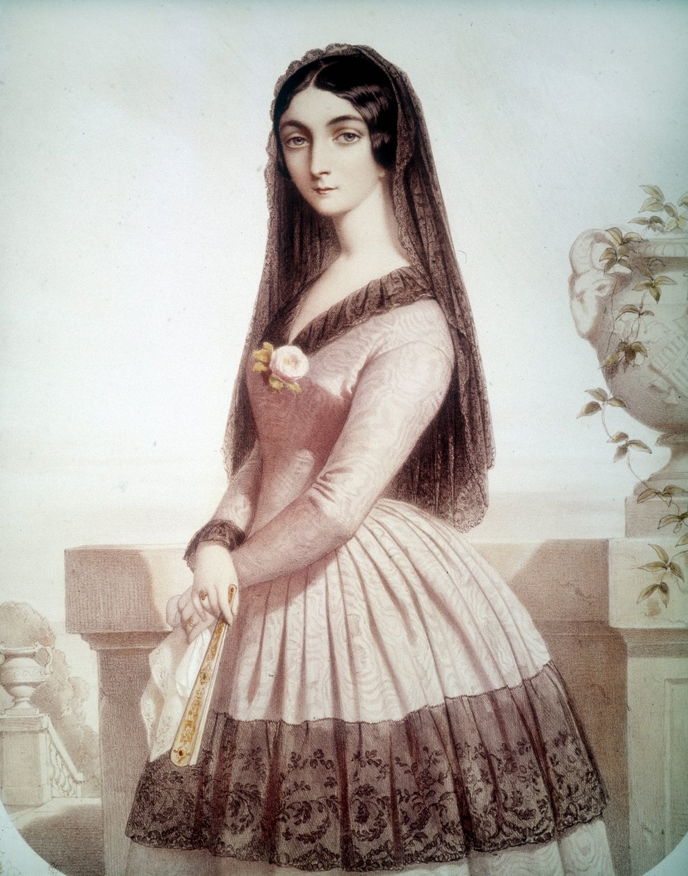Retrato de Lola Montes ou Montez (ou Maria Dolores Gilbert) (1818-1861), preferida de Louis I de Baviere de Unknown artist