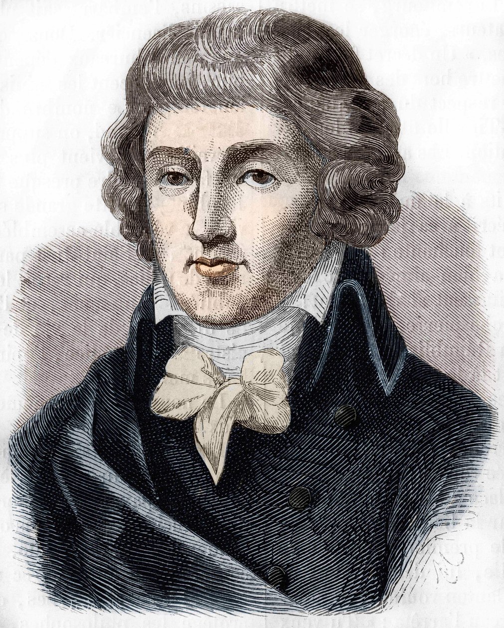Retrato de Louis Antoine Saint - Just (Saint-Just) (1767-1794), político francês. de Unknown artist
