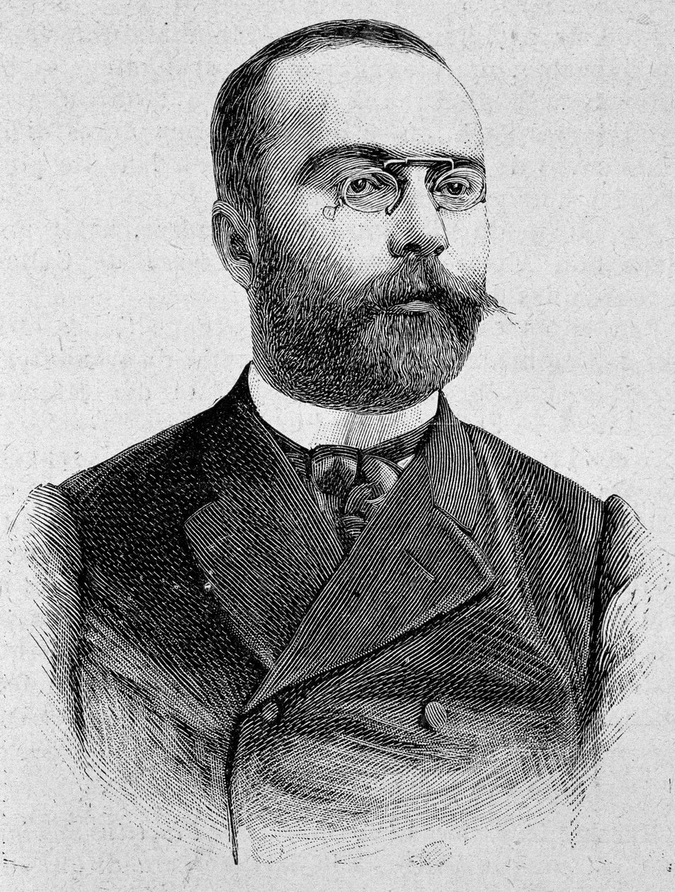 Retrato de Louis Barthou (1862 - 1934). Gravura do final do século XIX em "Histoire de France" de H. Martin. de Unknown artist