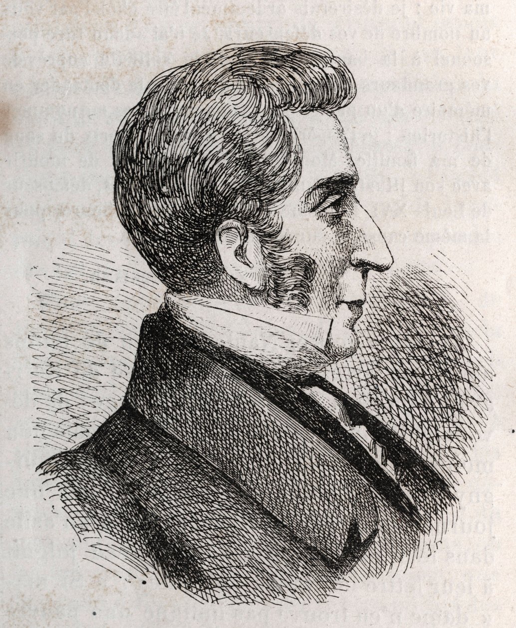 Retrato de Louis Charles Bonaventure Pierre, Conde de Mesnard 1769-1842 - gravura de Unknown artist