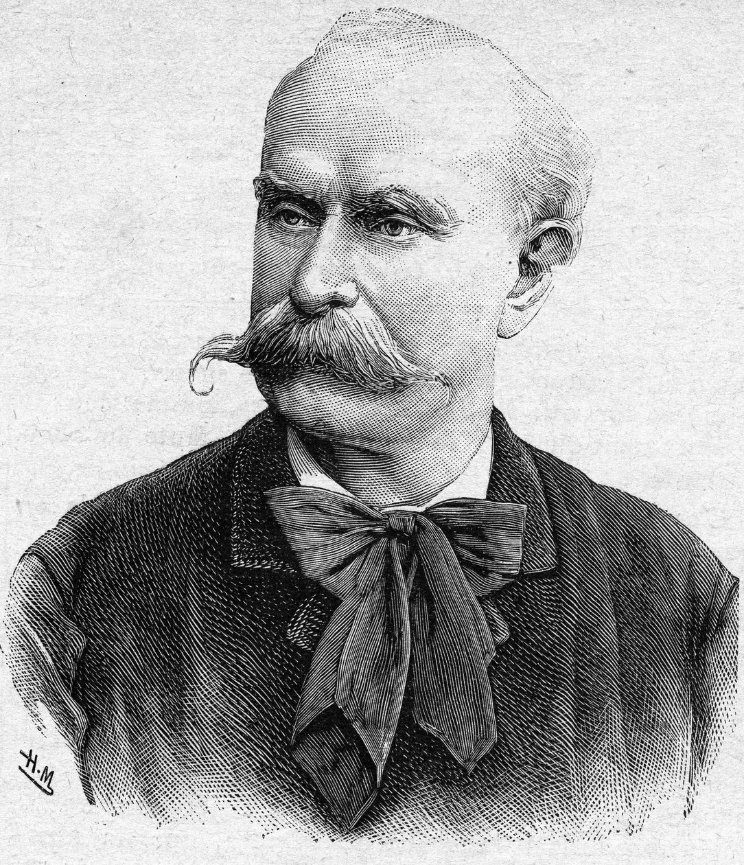 Retrato de Louis Etienne Ernest Reyer, compositor francês (1823 a 1909). de Unknown artist