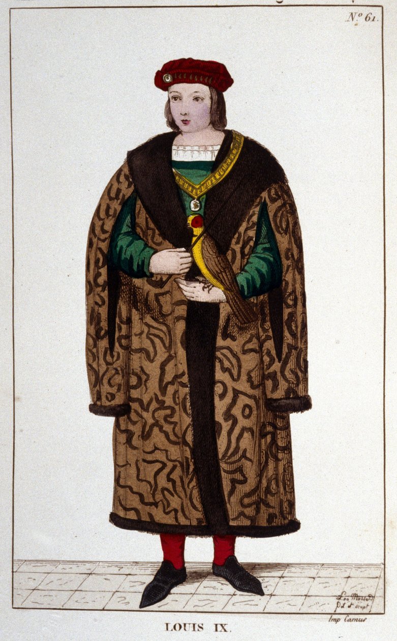 Retrato de Luís IX ou São Luís (1214 - 1270). de Unknown artist
