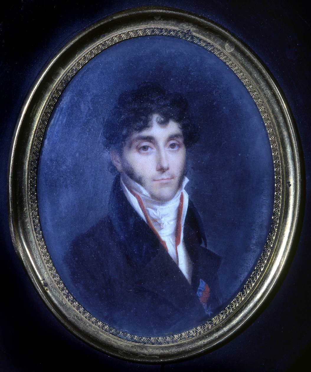 Retrato de Louis Mathieu, Conde de Molè (1781 - 1855), medalhão de Unknown artist