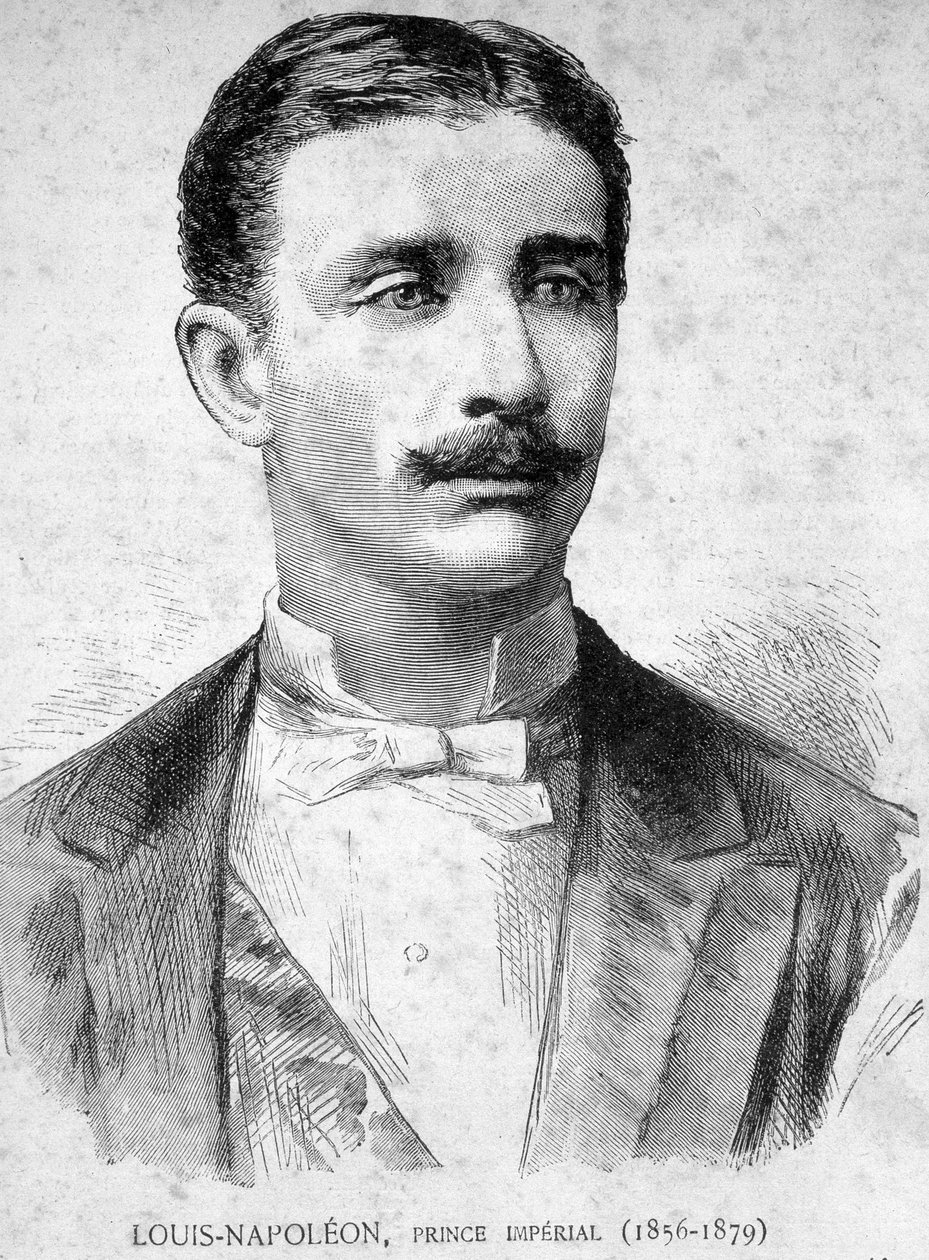 Retrato de Luís Napoleão, Príncipe Imperial (1856 - 1879) (filho de Napoleão III) - em "Les Contemporains", n.d. final do século XIX. de Unknown artist