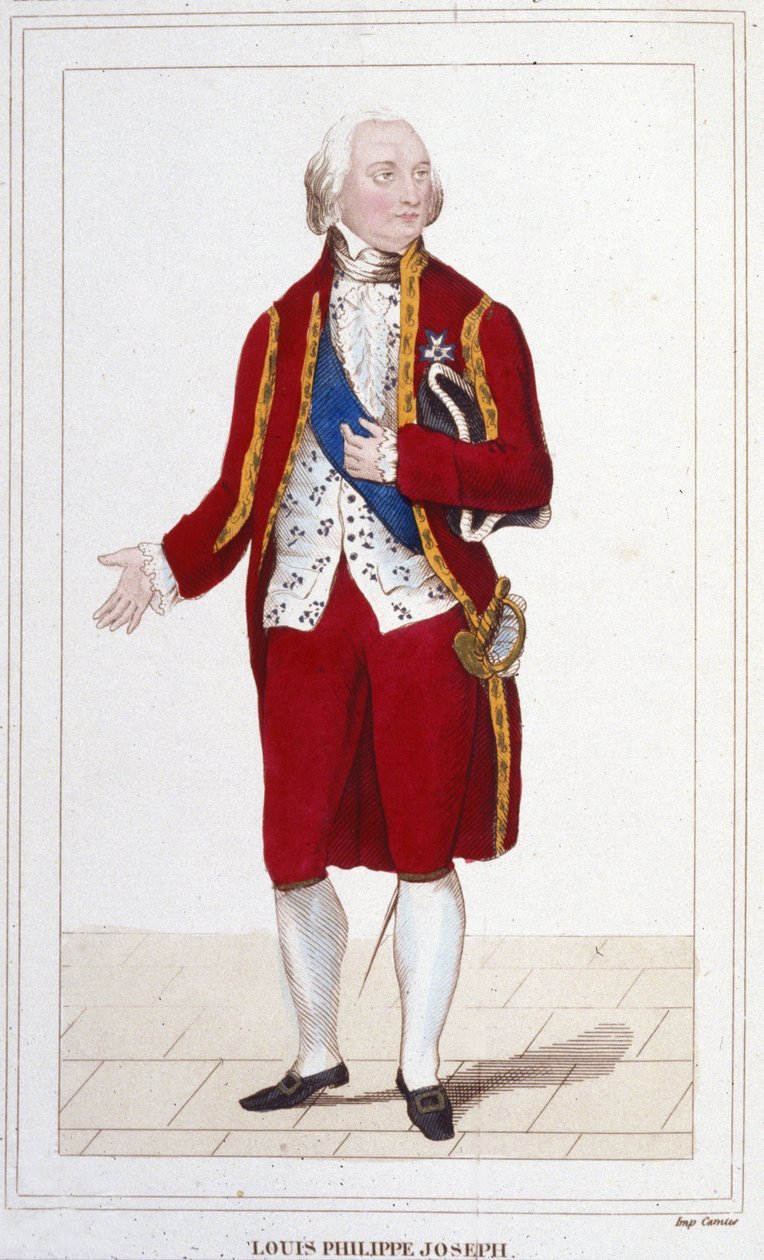 Retrato de Louis Philippe II Joseph, Duque de Orleães e Chartres, conhecido como Philippe Egalité de Unknown artist