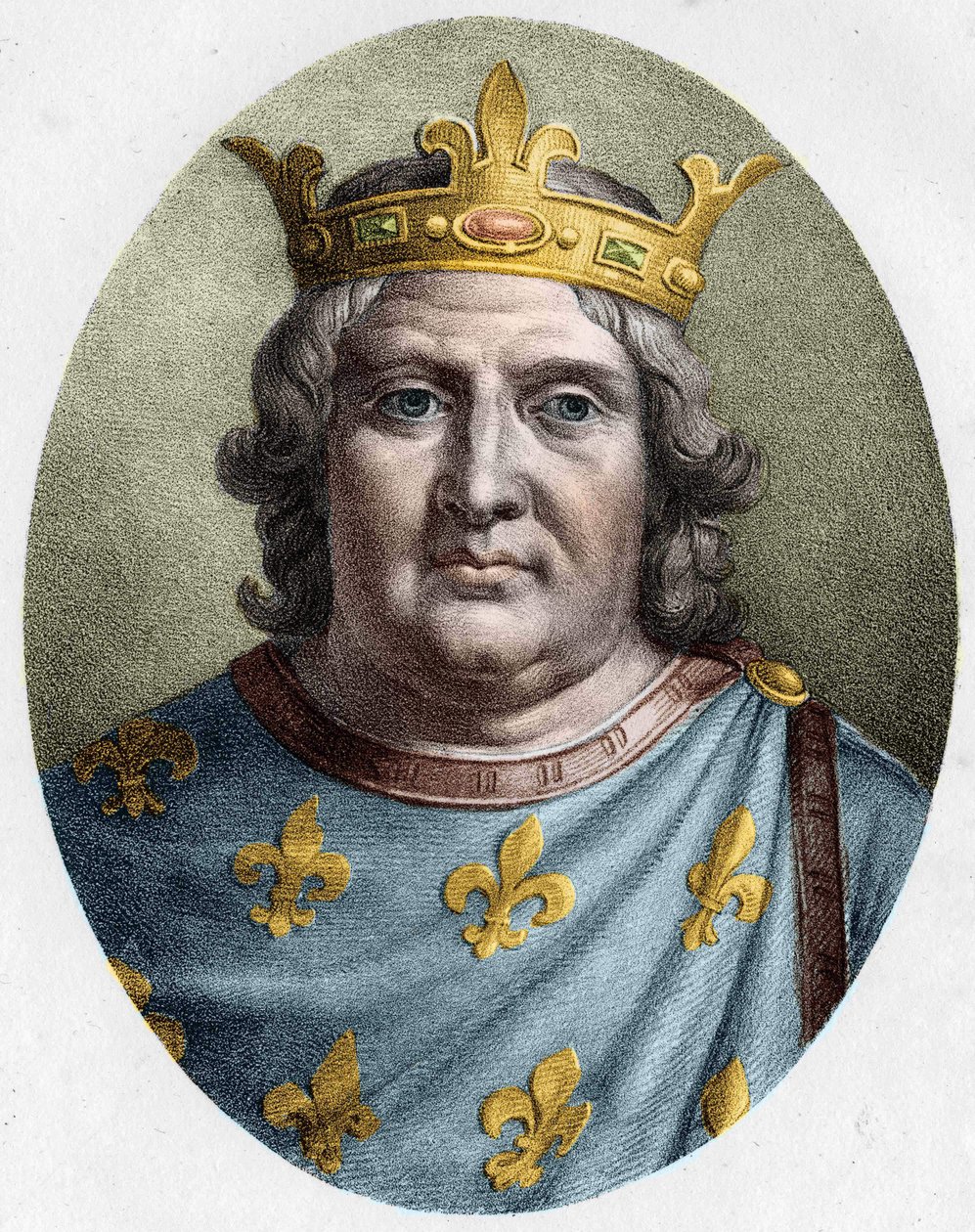 Retrato de Luís VI o Gros (1081 - 1137), Rei de França de Unknown artist
