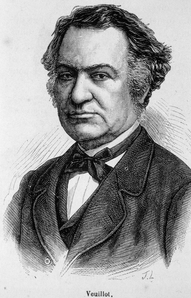 Retrato de Louis Veuillot, jornalista católico francês (1813-1883), colaborador e editor da "L