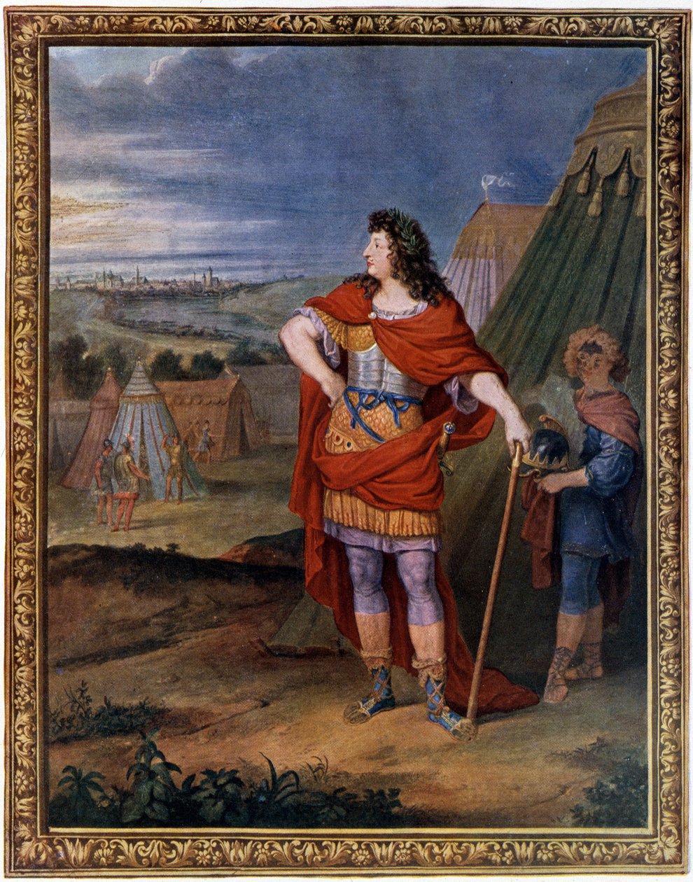 Retrato de Luís XIV vestido de Imperador Romano. de Unknown artist