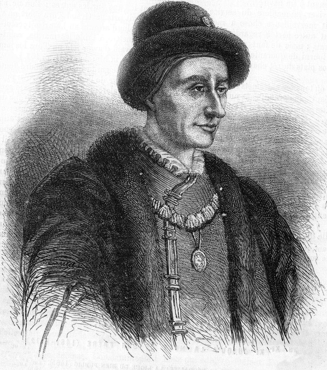 Retrato de Luís XI (1423-1483), Rei de França. de Unknown artist