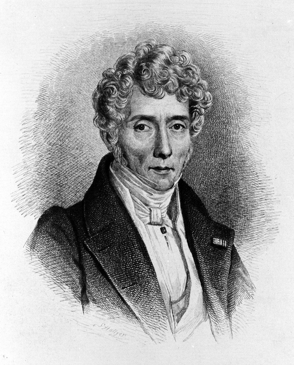 Retrato de Luigi Cherubini (1760-1842), compositor italiano. de Unknown artist