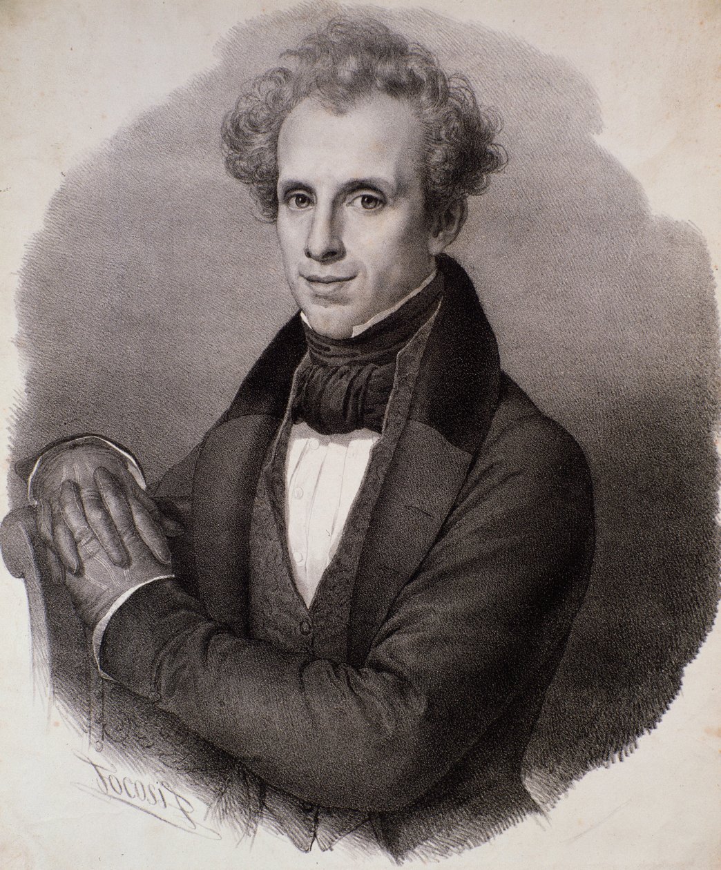 Retrato de Luigi Ricci (gravura de Unknown artist