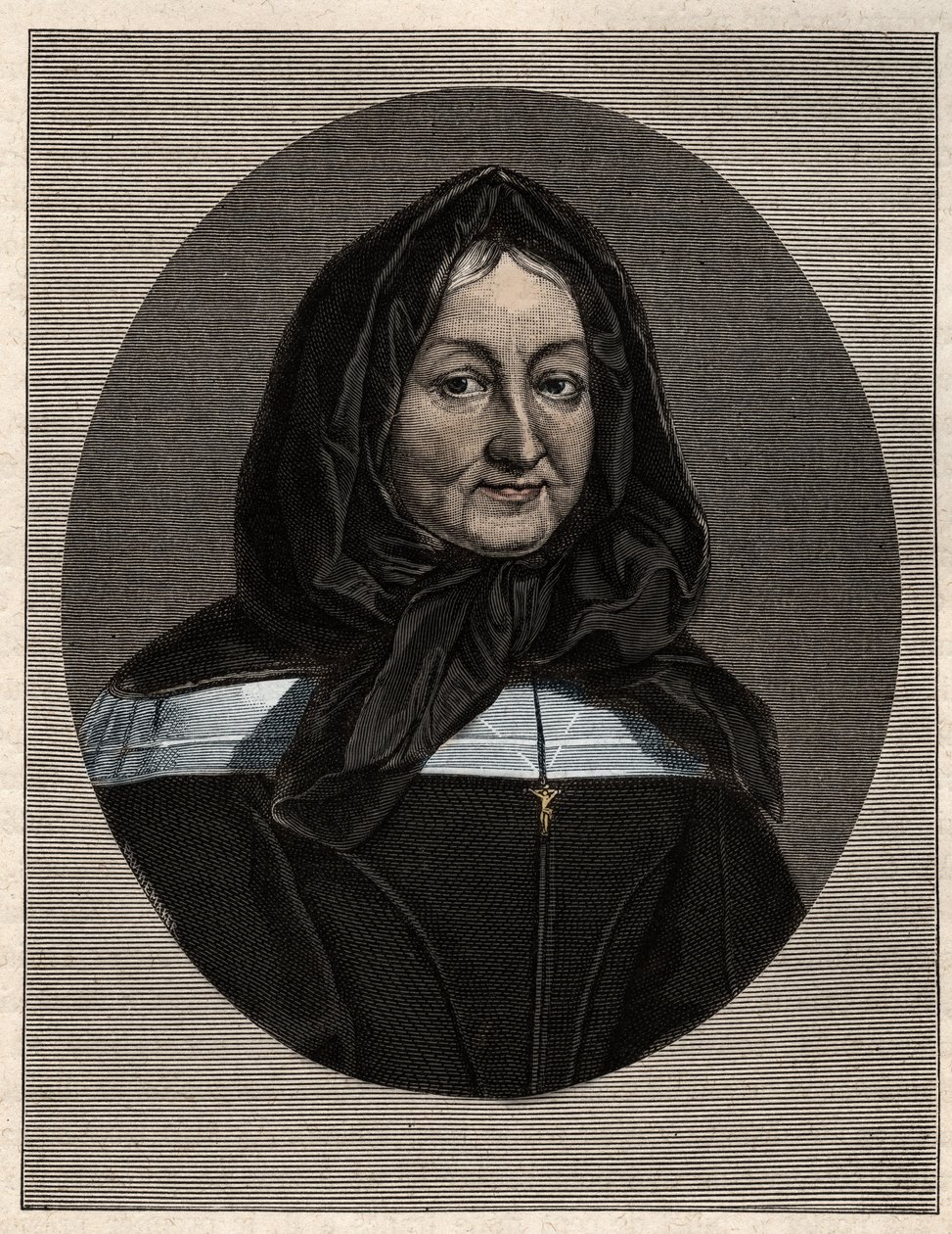Retrato de Madame Marie de Rubelles, Senhora de Miramion (1629-96) fundadora das Filhas da Sagrada Família de Unknown artist