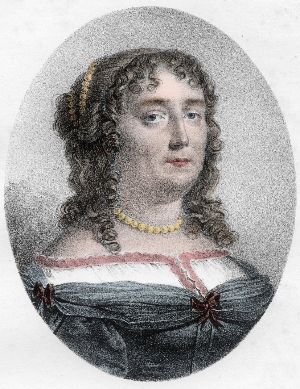 Retrato de Madame de Scudery (1607-1701) - Retrato de Madame de Scudery (ou Madeleine de Scuderi (1607 - 1701), mulher francesa de letras) de Unknown artist