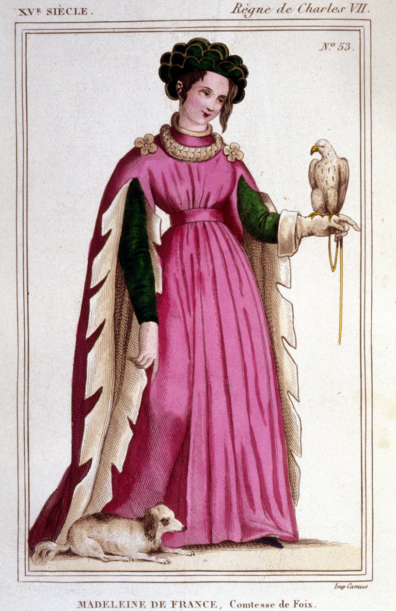 Retrato de Madeleine de França (1443 - 1495), Condessa de Foix. de Unknown artist